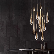 Подвесной светильник Imperiumloft Fial FIAL02 цвет плафона/подвески Золото, Прозрачный, цвет арматуры Золото-1