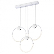 Подвесной светильник Ambrella Light FL FL10595 цвет плафона/подвески Белый, Прозрачный, цвет арматуры Белый, Хром