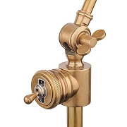 Торшер Covali FL-30735 цвет плафона/подвески Прозрачный, цвет арматуры Латунь-1