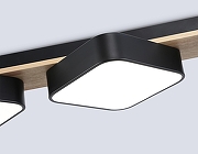 Накладной светильник Ambrella Light FL FL4878 цвет плафона/подвески Черный, цвет арматуры Коричневый, Черный-5