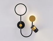 Бра с подсветкой Ambrella Light FL FL51602 цвет плафона/подвески Черный, Золото, цвет арматуры Черный-1