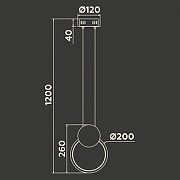 Подвесной светильник Ambrella Light FL FL5251 цвет плафона/подвески Белый, цвет арматуры Белый-7