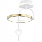 Светильник на штанге Ambrella Light FL FL66422 цвет плафона/подвески Белый, Золото, цвет арматуры Белый