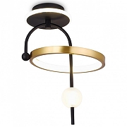 Светильник на штанге Ambrella Light FL FL66424 цвет плафона/подвески Белый, Золото, цвет арматуры Черный