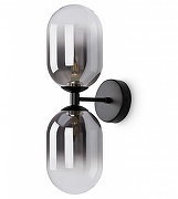 Бра Freya Tesse FR1011WL-02B цвет плафона/подвески Светло-серый, цвет арматуры Черный