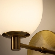 Бра Freya Sharlot FR1012WL-01BS цвет плафона/подвески Белый, цвет арматуры Латунь-5