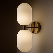 Бра Freya Sharlot FR1012WL-02BS цвет плафона/подвески Белый, цвет арматуры Латунь-3