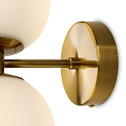 Бра Freya Sharlot FR1012WL-02BS цвет плафона/подвески Белый, цвет арматуры Латунь-7