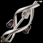 Торшер Freya Monique FR2001FL-01G цвет плафона/подвески Золото, Бежевый, цвет арматуры Золото-2