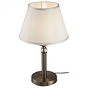Настольная лампа Freya Alessandra FR2016TL-01BZ цвет плафона/подвески Белый, цвет арматуры Бронза, Прозрачный