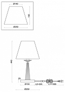 Настольная лампа Freya Osborn FR2027TL-01BS цвет плафона/подвески Белый, цвет арматуры Латунь, Прозрачный-2