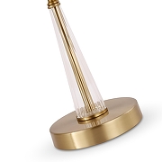 Настольная лампа Freya Osborn FR2027TL-01BS цвет плафона/подвески Белый, цвет арматуры Латунь, Прозрачный-1