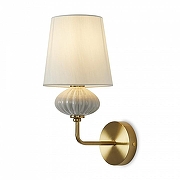 Бра Freya Ceramics FR2029WL-01BS цвет плафона/подвески Белый, цвет арматуры Белый, Латунь-2