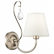 Бра Freya Vanda FR2030WL-02G цвет плафона/подвески Бежевый, Прозрачный, цвет арматуры Золото