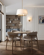 Светильник на штанге Freya Graceful FR2042CL-03BS цвет плафона/подвески Белый, цвет арматуры Латунь-7