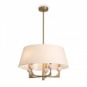 Светильник на штанге Freya Riley FR2043CL-05BS1 цвет плафона/подвески Белый, цвет арматуры Латунь-1