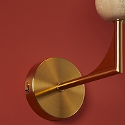 Бра Freya Riley FR2043WL-01BS цвет плафона/подвески Белый, цвет арматуры Латунь-8