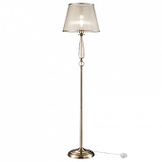 Торшер Freya Inessa FR2685FL-01BZ цвет плафона/подвески Бежевый, цвет арматуры Бронза, Прозрачный