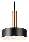 Подвесной светильник Freya Izza FR4008PL-01BBS цвет плафона/подвески Черный, цвет арматуры Латунь