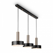 Подвесной светильник Freya Izza FR4008PL-03BBS цвет плафона/подвески Черный, цвет арматуры Латунь-2