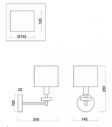 Бра Freya Tiana FR5015WL-01G цвет плафона/подвески Бежевый, цвет арматуры Золото, Белый, Мрамор-3