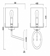 Бра Freya Karen FR5096WL-01CH цвет плафона/подвески Светло-серый, цвет арматуры Хром-3