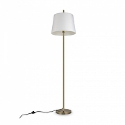 Торшер Freya Sandy FR5118FL-01BS цвет плафона/подвески Белый, цвет арматуры Латунь-1