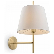 Бра Freya Sandy FR5118WL-01BS цвет плафона/подвески Белый, цвет арматуры Латунь