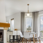 Подвесной светильник Freya Zelda FR5124PL-01BS цвет плафона/подвески Белый, цвет арматуры Латунь-10