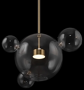 Подвесной светильник Freya Amoris FR5128PL-L10BS цвет плафона/подвески Прозрачный, цвет арматуры Латунь-5