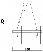 Подвесной светильник Freya Deserto FR5141PL-08BS1 цвет плафона/подвески Прозрачный, цвет арматуры Латунь-3