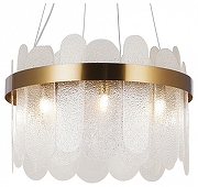 Подвесной светильник Freya Deserto FR5141PL-08BS1 цвет плафона/подвески Прозрачный, цвет арматуры Латунь