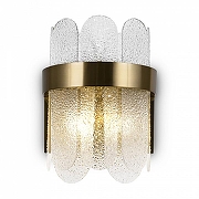 Накладной светильник Freya Deserto FR5141WL-02BS цвет плафона/подвески Прозрачный, цвет арматуры Золото-1