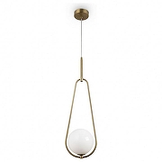 Подвесной светильник Freya Bumble FR5144PL-01W цвет плафона/подвески Белый, цвет арматуры Латунь-1