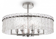 Светильник на штанге Freya Basilica FR5166PL-06N цвет плафона/подвески Прозрачный, цвет арматуры Никель