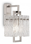 Бра Freya Basilica FR5166WL-01N цвет плафона/подвески Прозрачный, цвет арматуры Никель