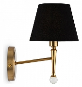 Бра Freya Rosemary FR5190WL-01BS цвет плафона/подвески Черный, цвет арматуры Латунь