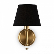 Бра Freya Rosemary FR5190WL-01BS цвет плафона/подвески Черный, цвет арматуры Латунь-1