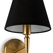 Бра Freya Rosemary FR5190WL-01BS цвет плафона/подвески Черный, цвет арматуры Латунь-3