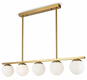 Светильник на штанге Freya Zing FR5199PL-05BS цвет плафона/подвески Золото, цвет арматуры Латунь