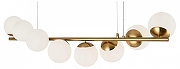 Подвесной светильник Freya Zing FR5199PL-08BS1 цвет плафона/подвески Белый, цвет арматуры Латунь