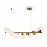 Подвесной светильник Freya Zing FR5199PL-08BS1 цвет плафона/подвески Белый, цвет арматуры Латунь-2