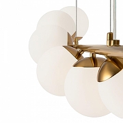 Подвесной светильник Freya Zing FR5199PL-08BS1 цвет плафона/подвески Белый, цвет арматуры Латунь-5