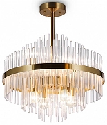 Светильник на штанге Freya Agora FR5216PL-06BS цвет плафона/подвески Прозрачный, цвет арматуры Латунь