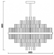 Светильник на штанге Freya Agora FR5216PL-09BS цвет плафона/подвески Прозрачный, цвет арматуры Латунь-7