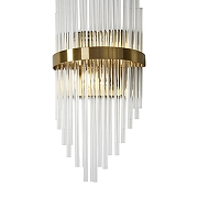 Накладной светильник Freya Agora FR5216WL-02BS цвет плафона/подвески Прозрачный, цвет арматуры Латунь-6