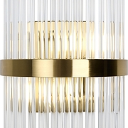 Накладной светильник Freya Agora FR5216WL-02BS цвет плафона/подвески Прозрачный, цвет арматуры Латунь-8