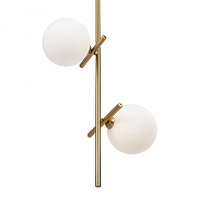Светильник на штанге Freya Blossom FR5259PL-02BS цвет плафона/подвески Белый, цвет арматуры Латунь-2