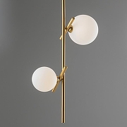 Светильник на штанге Freya Blossom FR5259PL-02BS цвет плафона/подвески Белый, цвет арматуры Латунь-4