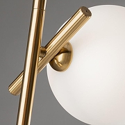 Светильник на штанге Freya Blossom FR5259PL-02BS цвет плафона/подвески Белый, цвет арматуры Латунь-6